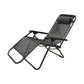 Outdoor Lounges Chair Foldable Black - Nusuki SA
