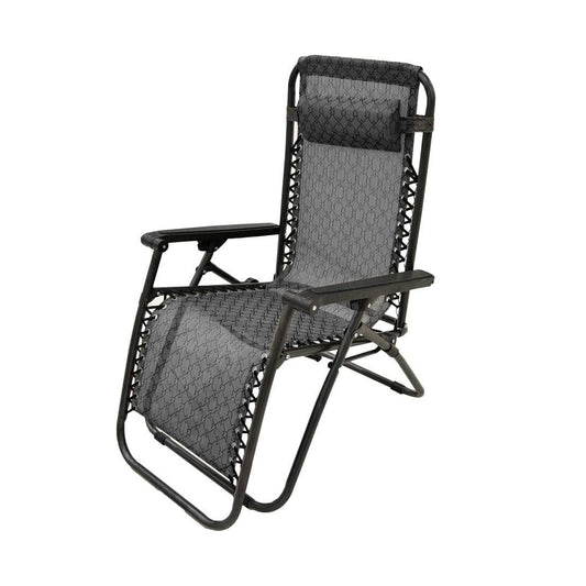 Outdoor Lounges Chair Foldable Black - Nusuki SA