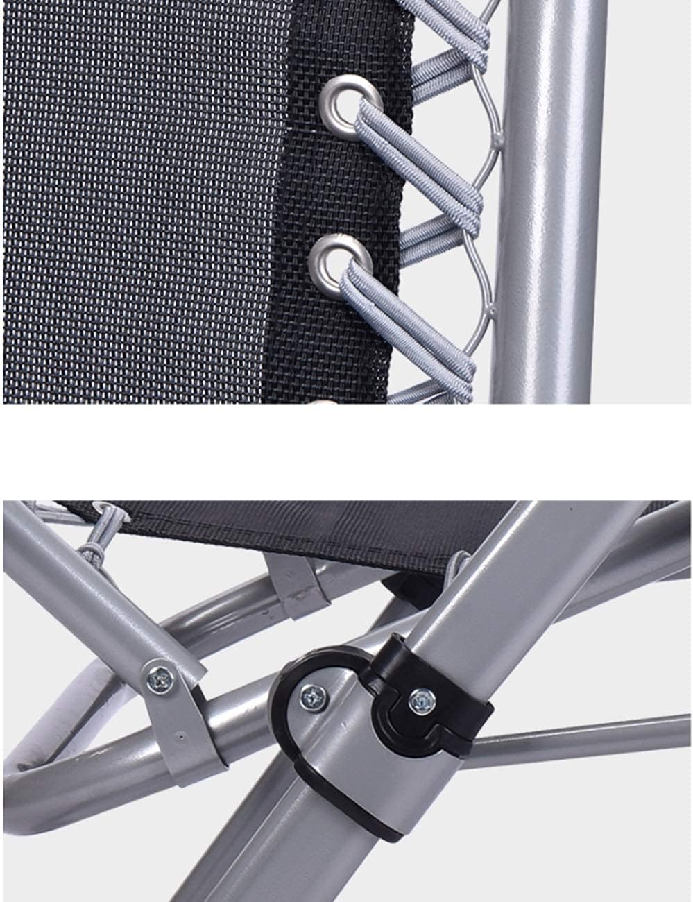 Outdoor Lounges Chair Foldable Black - Nusuki SA