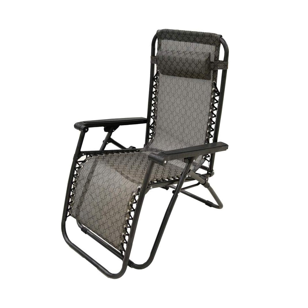 Outdoor Lounges Chair Foldable Brown - Nusuki SA