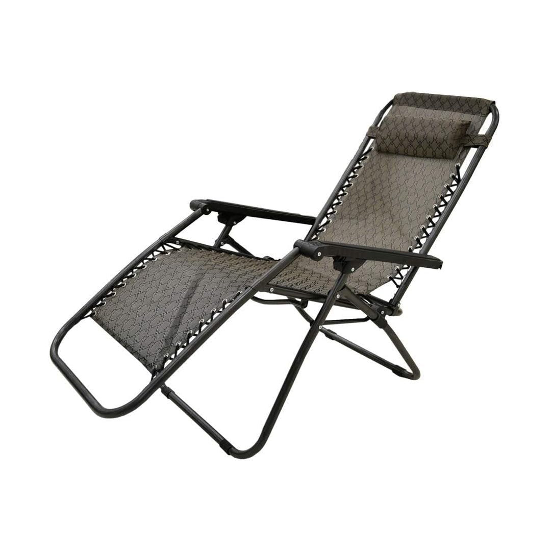 Outdoor Lounges Chair Foldable Brown - Nusuki SA
