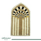 Prophet Mosque Archs Padded Prayer Mat Arched with Handbag