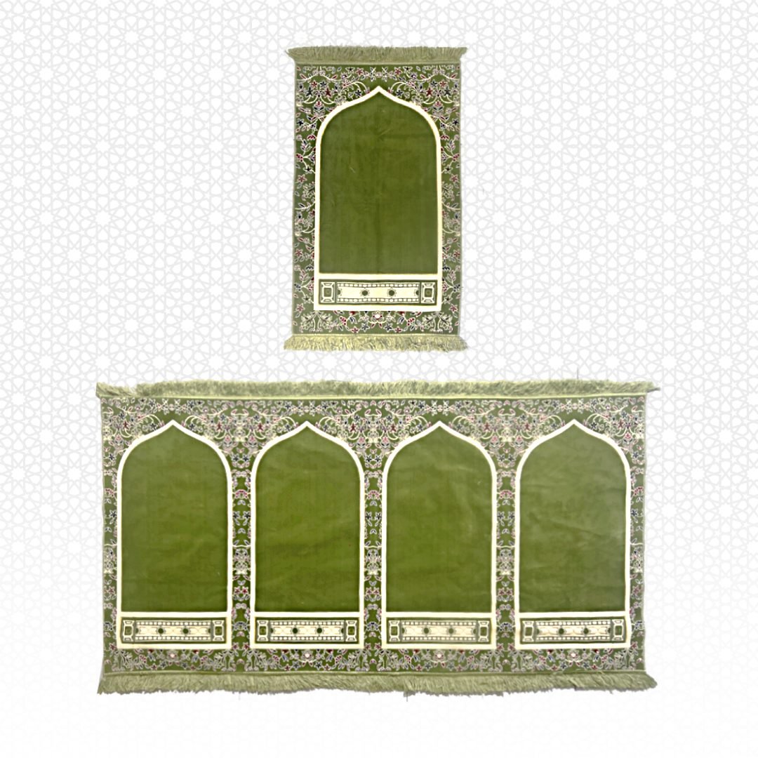 Portable Al Imam Musalla Mat Green - Nusuki SA
