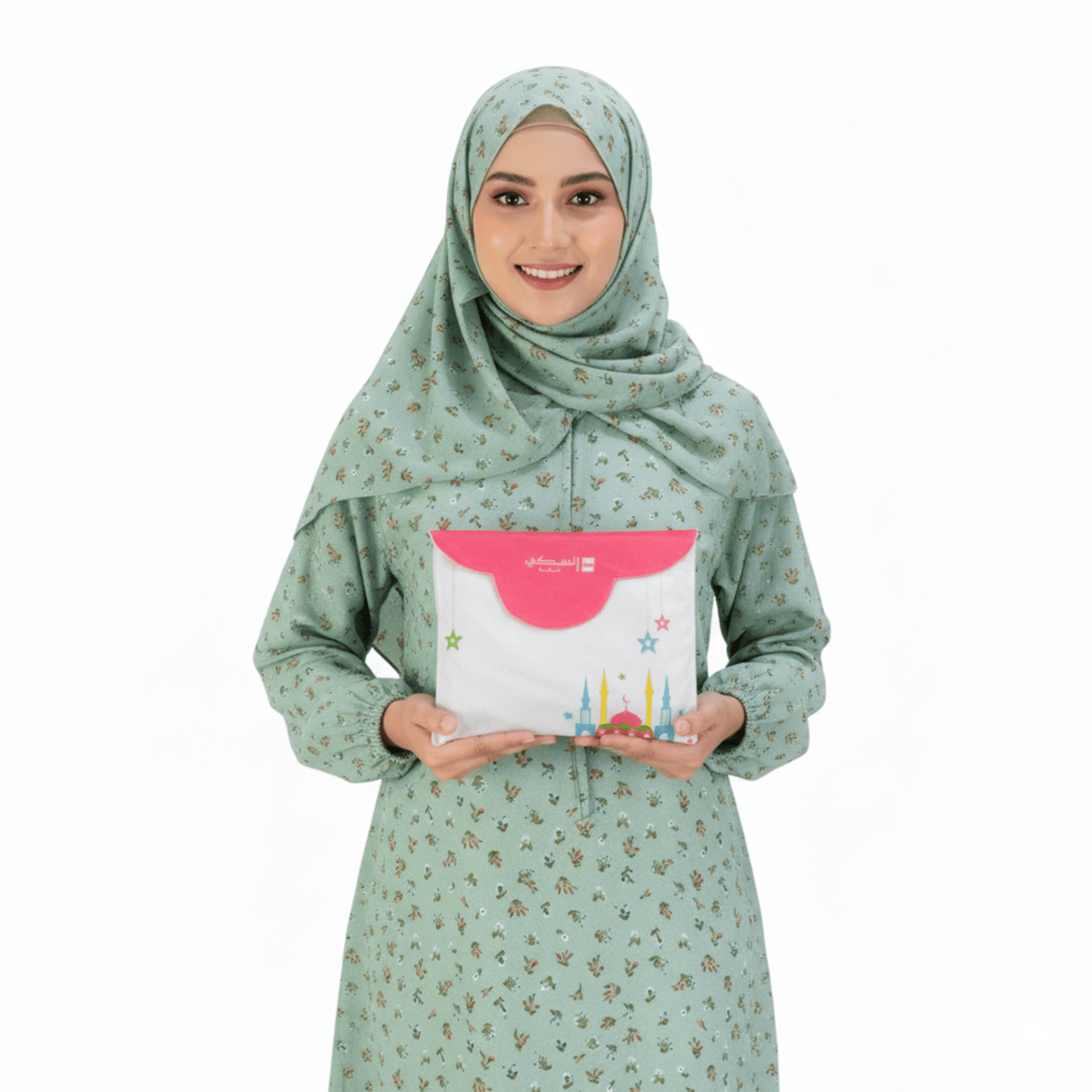Prayer Dress for girls - mochajar Green - Nusuki SA