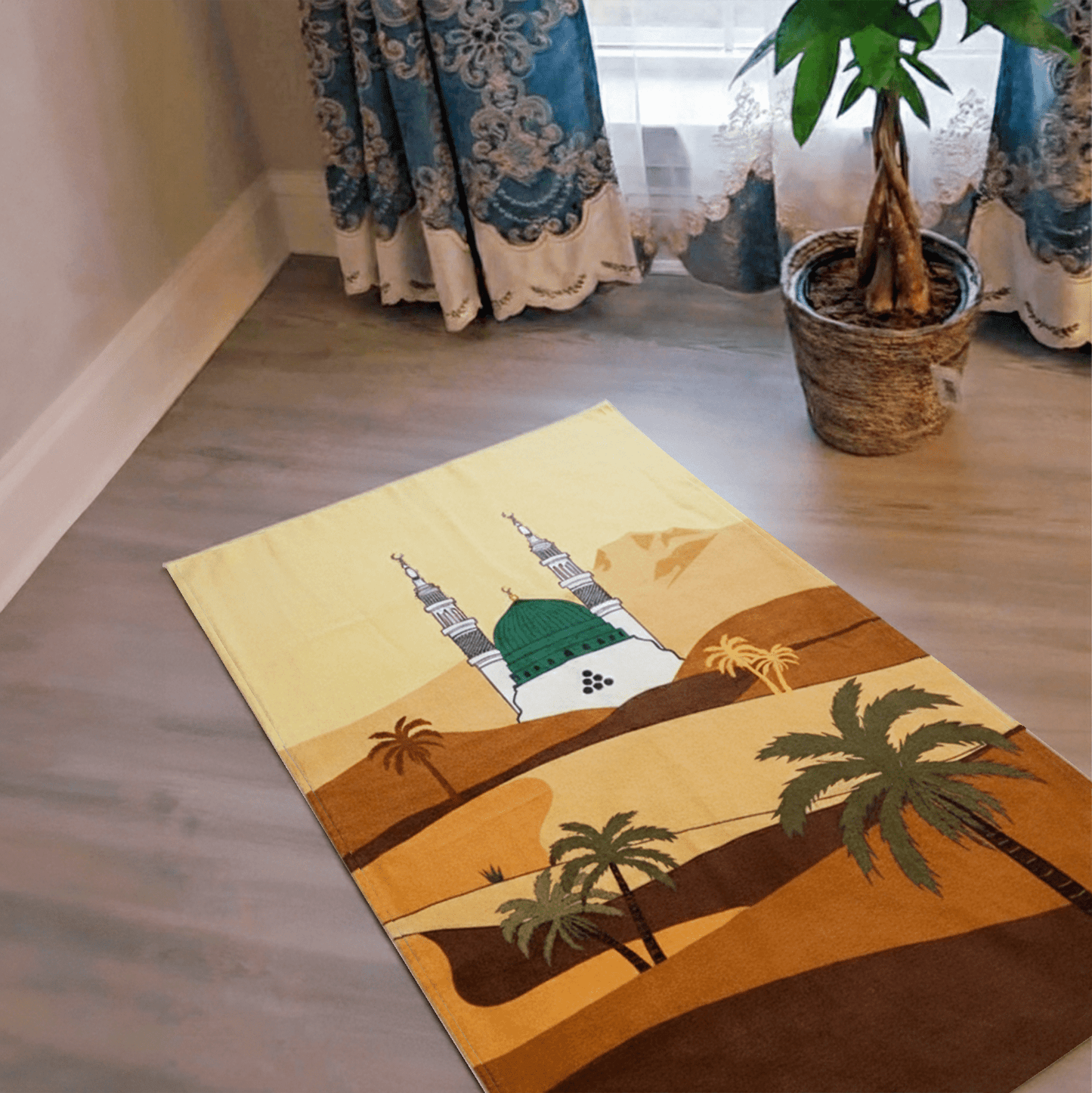 Printed Prayer Mat Al - Masjid Al - Nabawi - Nusuki SA