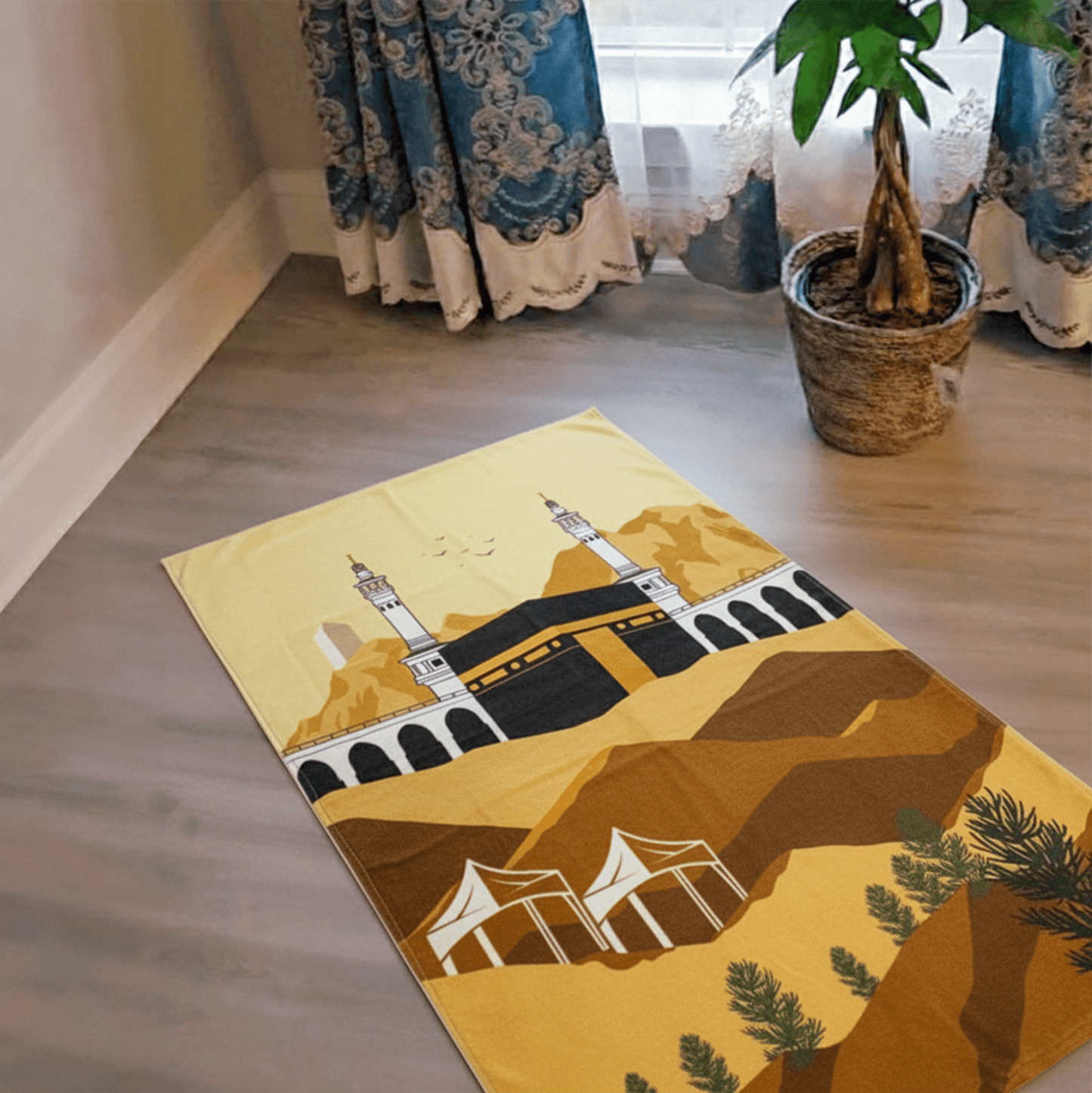 Printed Prayer Mat Kaaba Design - Nusuki SA