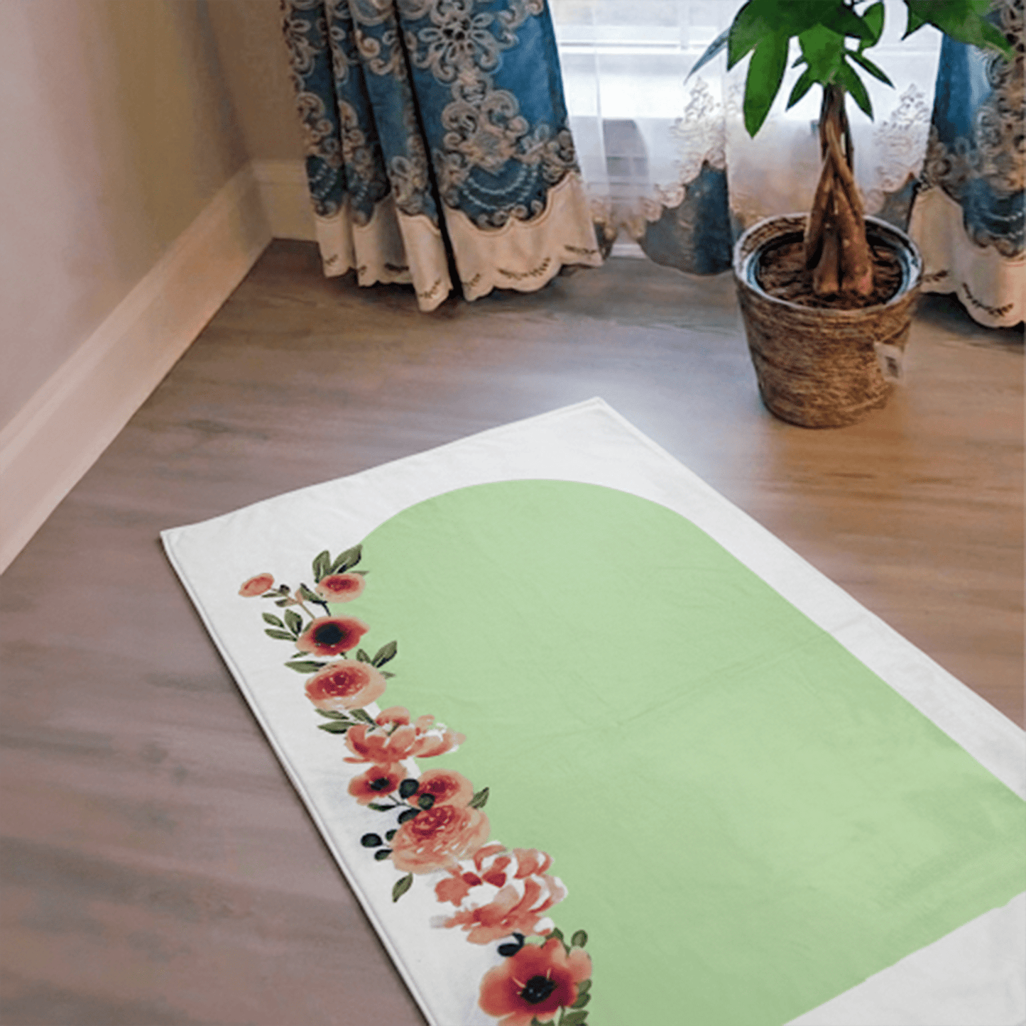 Printed Prayer mat with floral design - Nusuki SA