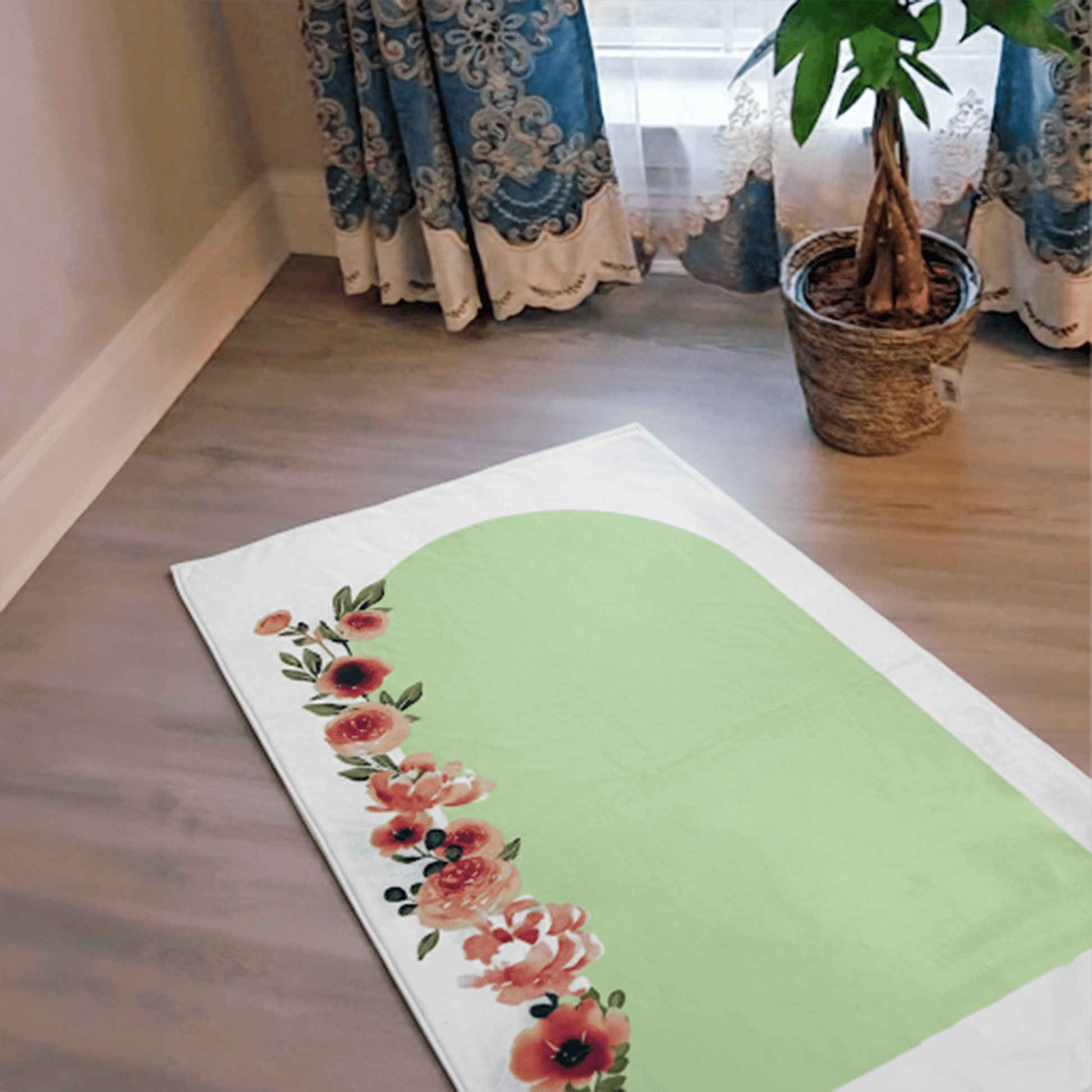 Printed Prayer mat with floral design - Nusuki SA