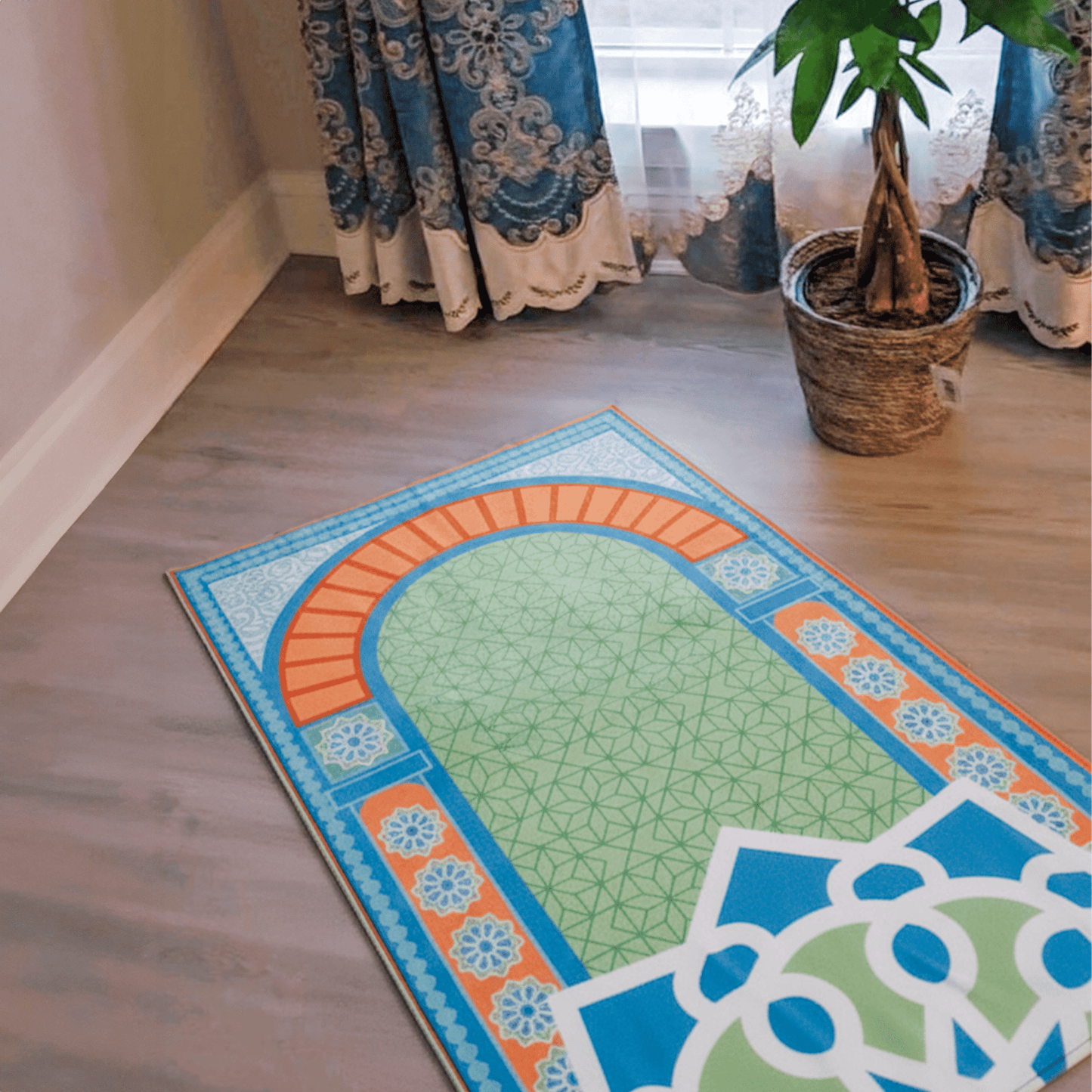 Printed Prayer mat with geometric shapes - Nusuki SA