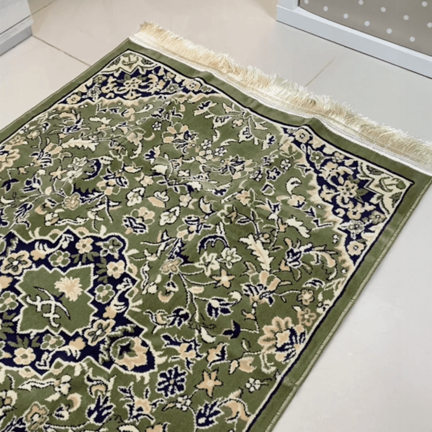 Rawdat Al - Haramain Prayer Mat Blue with Handbag - Nusuki SA