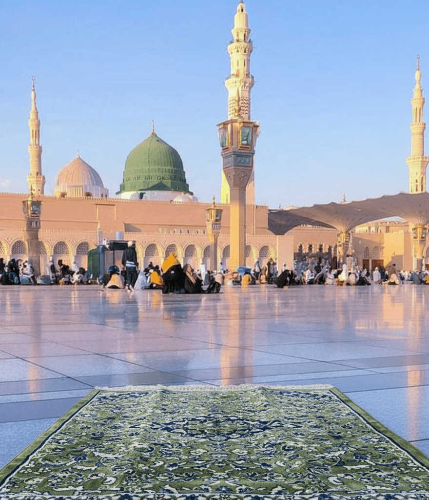 Rawdat Al - Haramain Premium Prayer Mat with Handbag - Nusuki SA