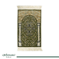 Rawdat Al Zahideen Prayer Mat Green with Handbag - Nusuki SA