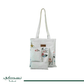 Set of Embroidered Fabric Bags with Floral Design - Nusuki SA