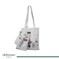 Set of Embroidered Fabric Bags with Floral Design - Nusuki SA