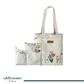 Set of Embroidered Fabric Bags with Floral Design - Nusuki SA