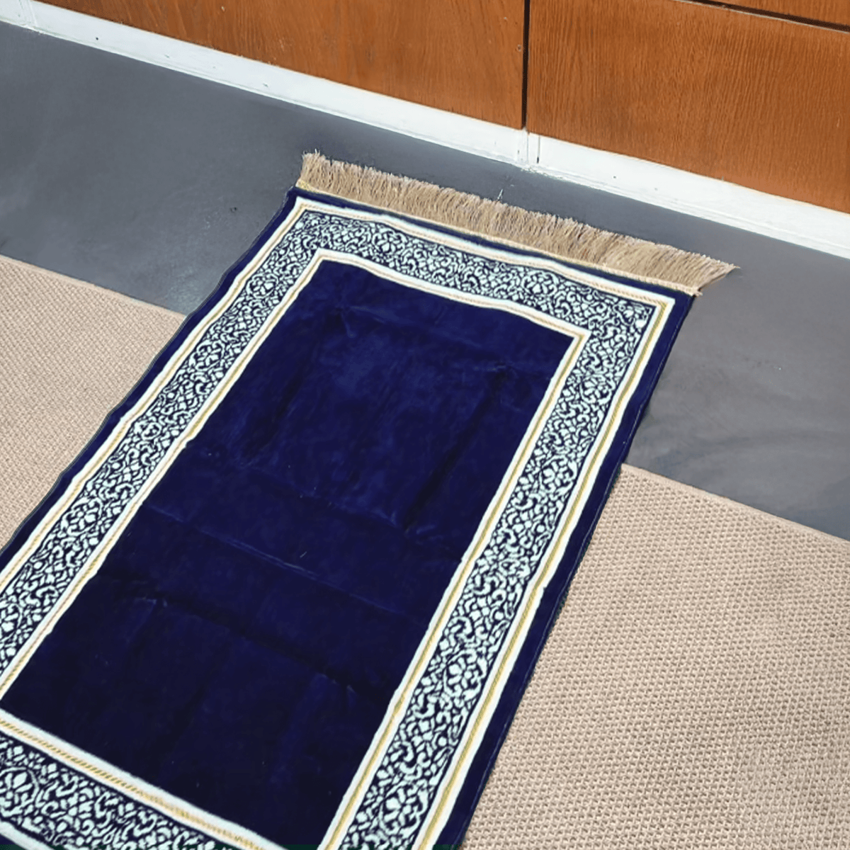Sidrat Al Muntaha Prayer Mat Blue - Nusuki Saudi Arabia