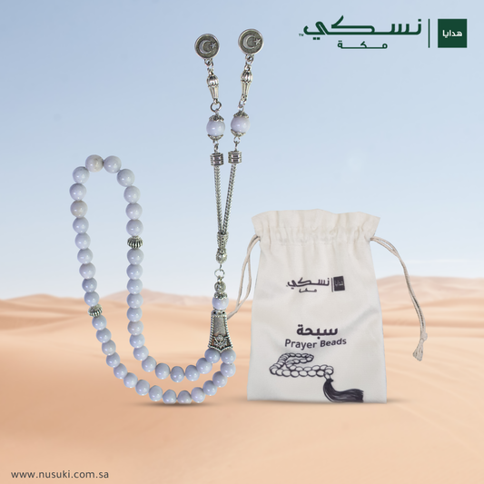 حبات أحجار كريمة فضية