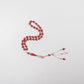 Silver with Coral Prayer Beads - Nusuki SA