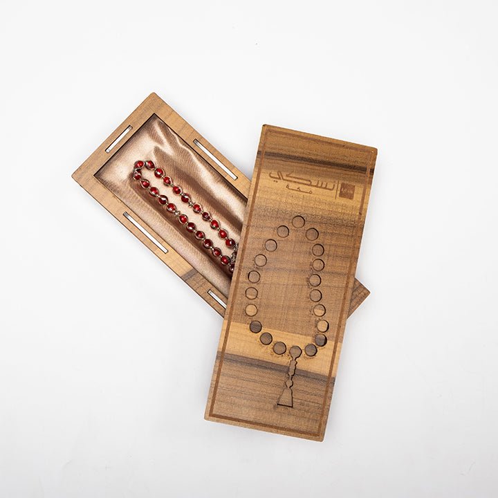 Silver with Coral Prayer Beads - Nusuki SA