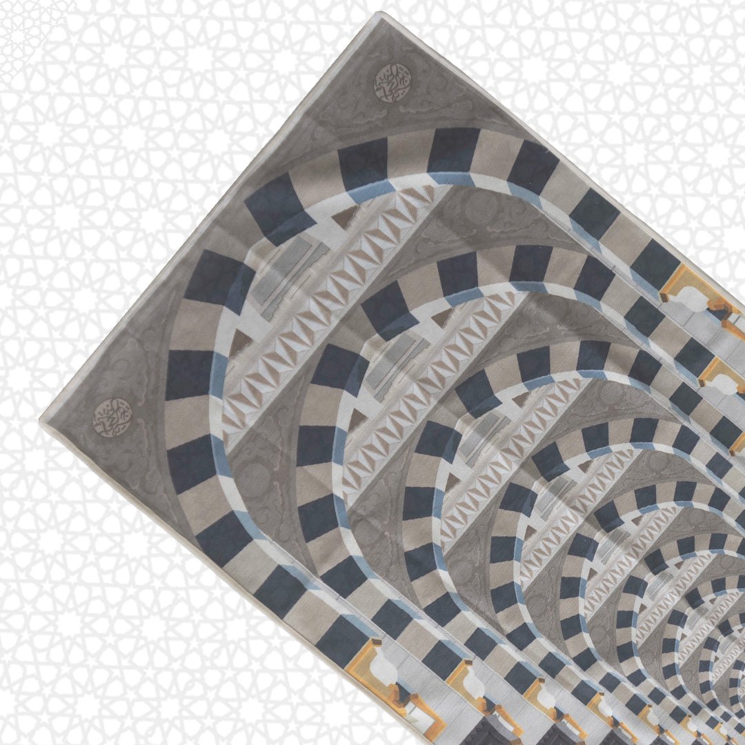 Travel Prayer Mat Prophet Mosque Multi archs with Bag - Nusuki SA