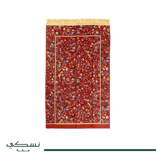 Travel Prayer Mat Rawda Red with Bag - Nusuki SA