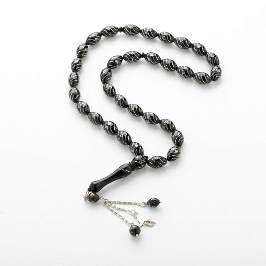 Yusur Stone with Silver Prayer Beads - Nusuki SA